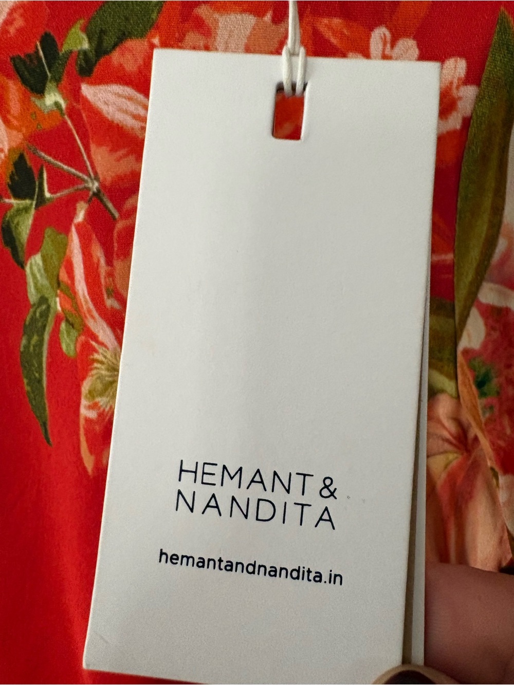 Hemant & Nandita Hibi Back Tie Maxi Dress NWT - Picture 7 of 14